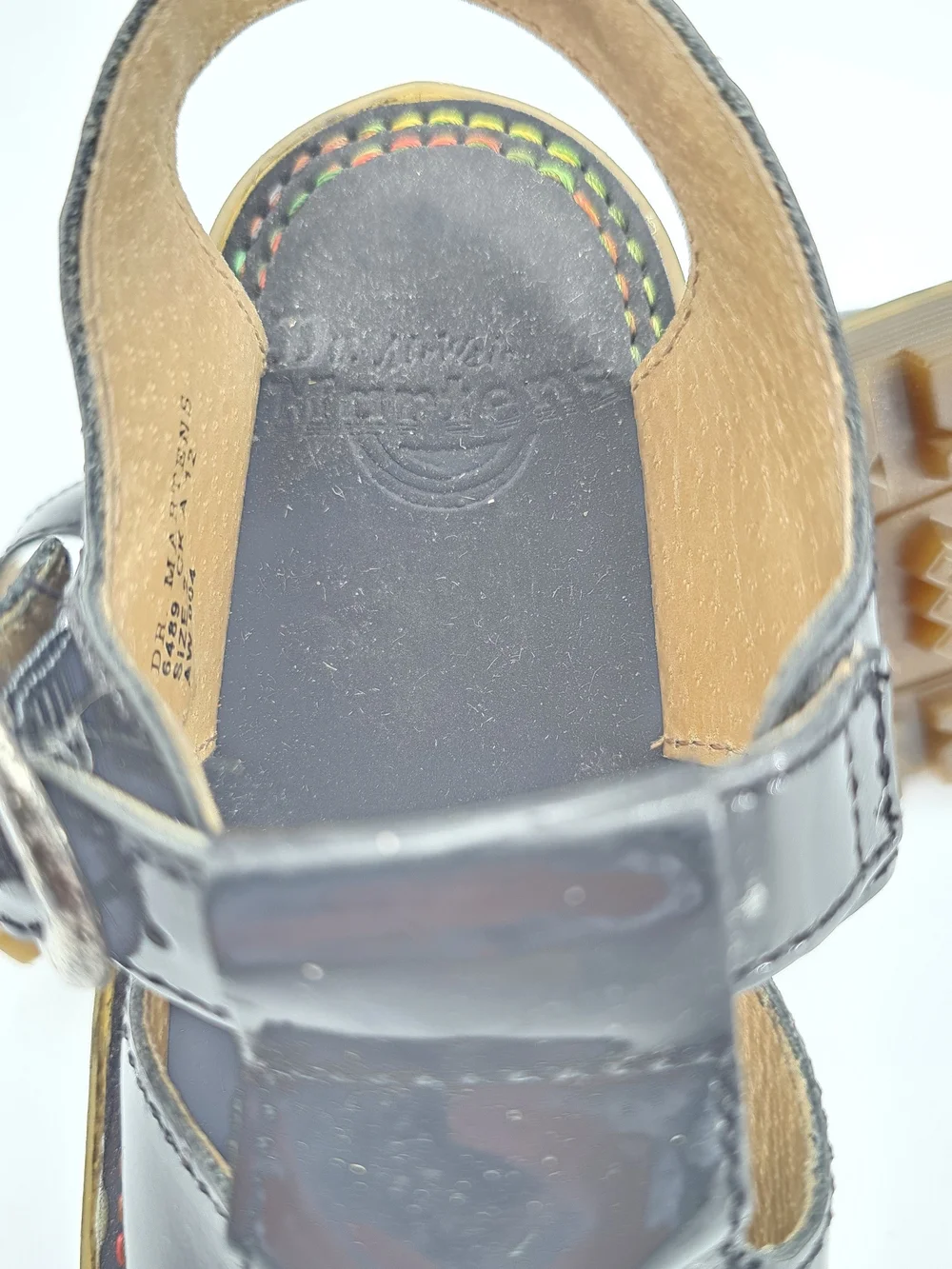 Vintage Dr. Martens 6489 Black Sandals – Made in England – UK2, US 3 Kids